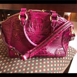 Brahmin burgundy shoulder bag